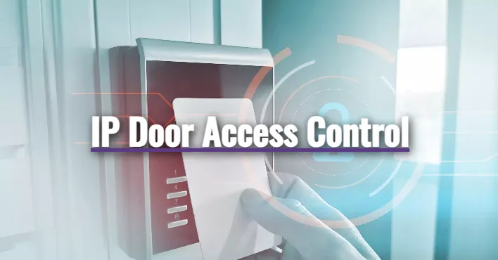 Access control keypad and surveillance camera for physical security and server room protection.